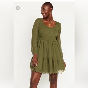 Large Petite Old Navy green dress w/tags